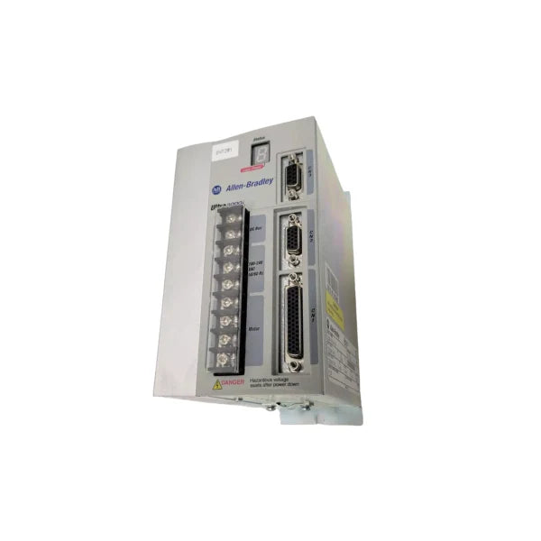 Allen-Bradley digital servo drive model 2098-DSD-010X, Ultra 3000 series, 5A/15A output, in stock with warranty.