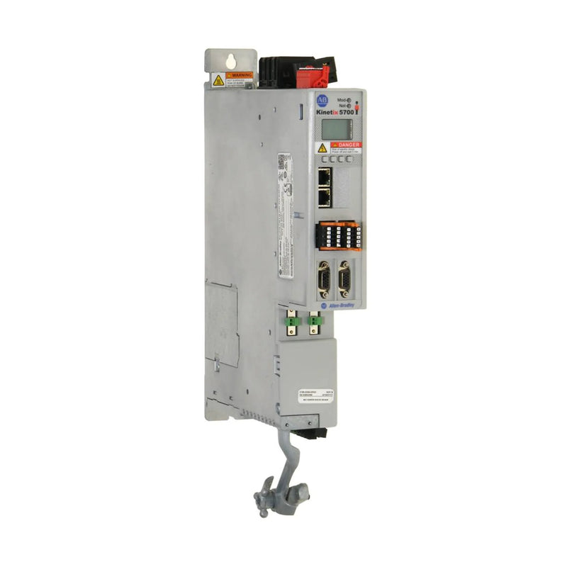 Allen-Bradley Kinetix 5700 dual-axis servo drive, efficient compact design, advanced safety features integrated.