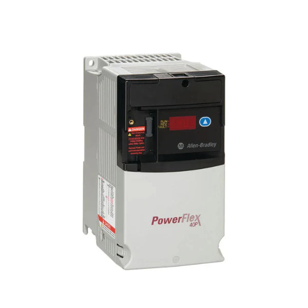 Allen-Bradley 22D-D010N104 PowerFlex 40P AC drive, 5 HP, 480V, for precise motor speed control in industrial automation setups.