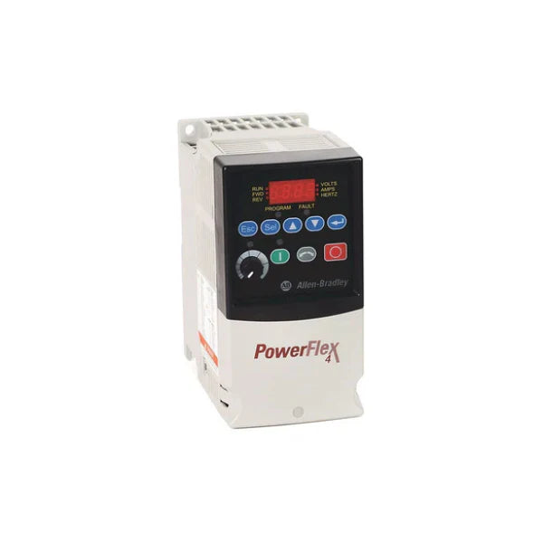 Allen-Bradley 22A-D6P0N104 PowerFlex 4 AC drive, 3-phase, 6A, ideal for consistent motor control in industrial processes