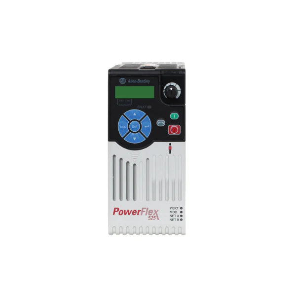 Allen-Bradley 25B-B011N104 PowerFlex 525 AC Drive for industrial motor control, featuring safety and connectivity.