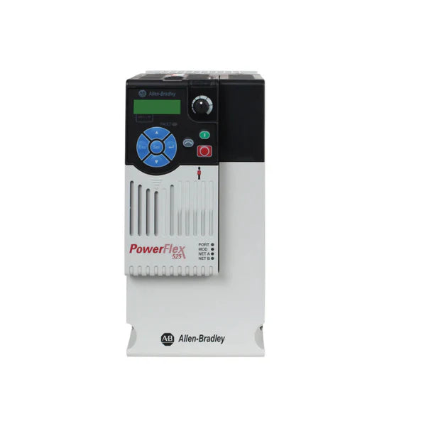 Allen-Bradley 25B-D024N104 PowerFlex 525 AC Drive, 15HP, 24A, 380-480V, precise motor control, embedded EtherNet/IP.