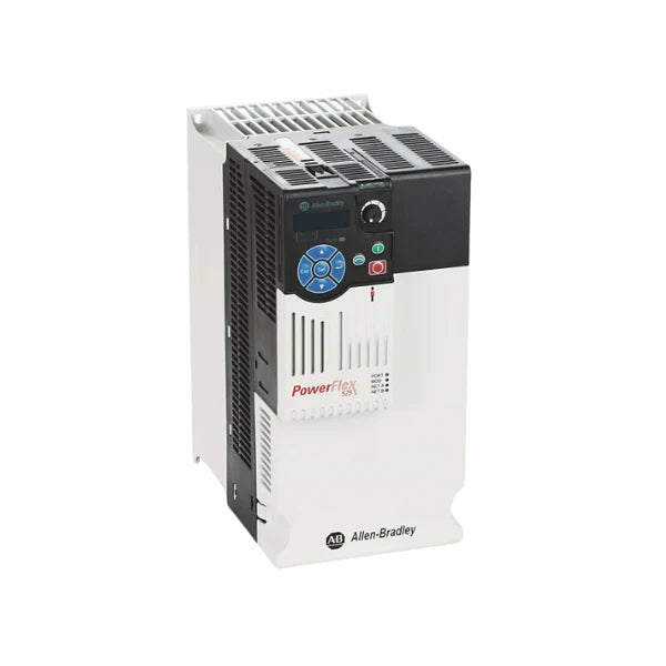 Allen-Bradley 25B-E022N104 PowerFlex 525 AC drive, 20 HP, 600V, with EtherNet/IP, for motor control in automation systems.