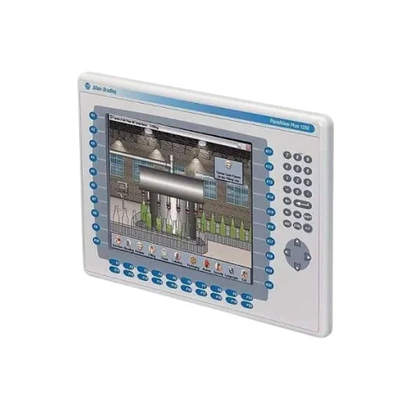 Allen-Bradley 2711P-B12C4D9 PanelView Plus 1250 with 12.1-inch high-resolution color display for industrial applications.