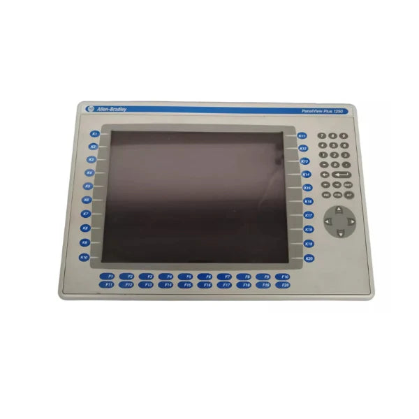 Allen-Bradley 2711P-RDB12C 12.1-inch PanelView Display for industrial automation, featuring Ethernet and USB.