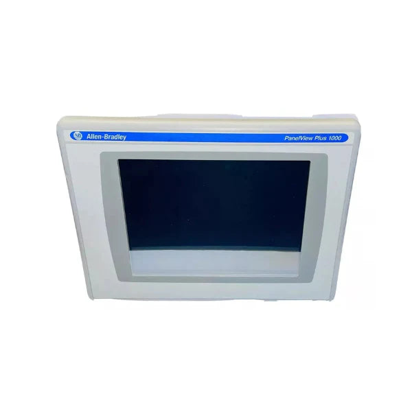 Allen-Bradley PanelView Plus 6 terminal with 10-inch color touchscreen and Ethernet.