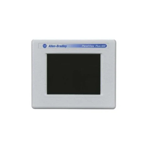 Allen-Bradley 2711P-T6C20A HMI with 6-inch touchscreen and Ethernet connectivity for industrial automation use.