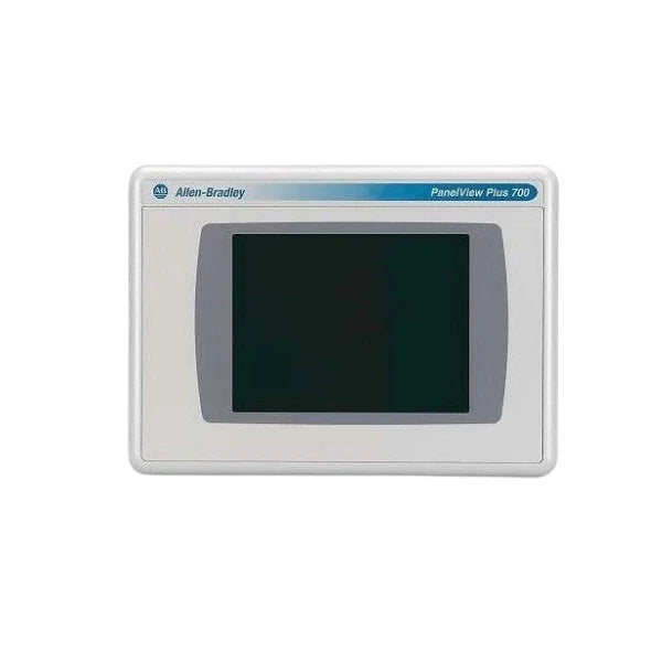 Allen-Bradley 2711P-T7C4D1 HMI with 7-inch touchscreen, Ethernet, RS-232, and DC power in stock.