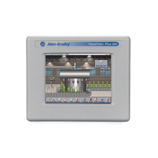 Allen-Bradley 2711PC-T6C20D8 PanelView Plus 6, 6-inch color display, Ethernet, for industrial operator interface