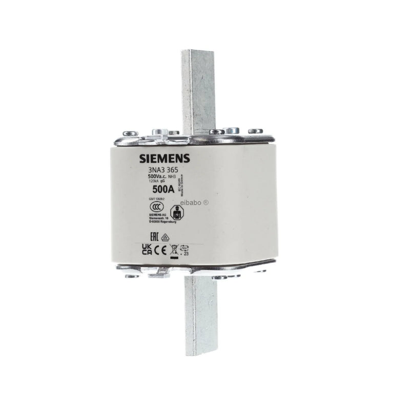 Siemens 3NA3365 LV HRC fuse link with NH design for industrial system security