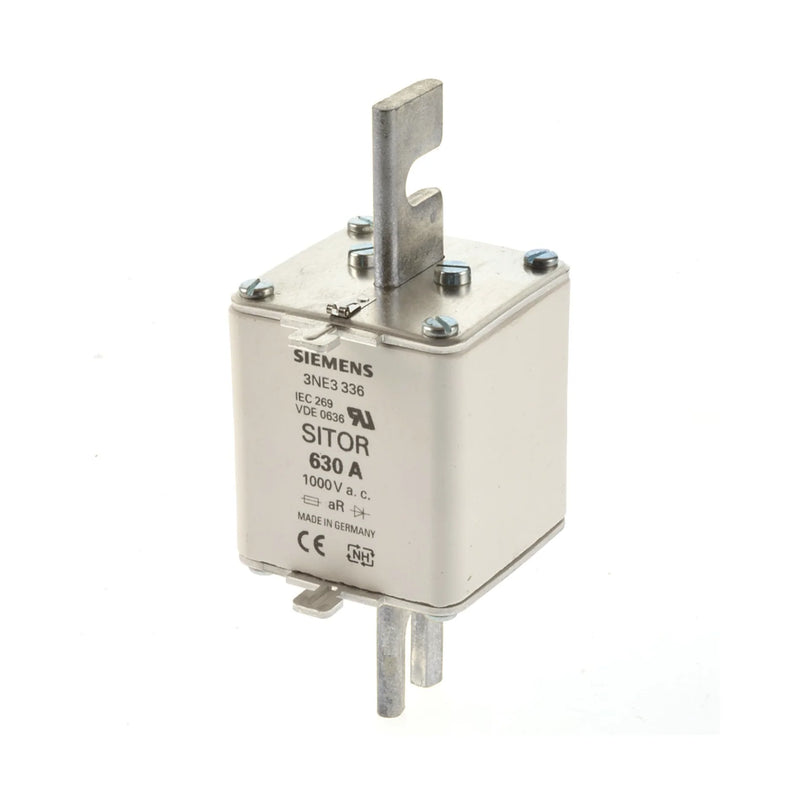Siemens 3NE3336 NH2 SITOR fuse link, 630 A, 1000 V AC