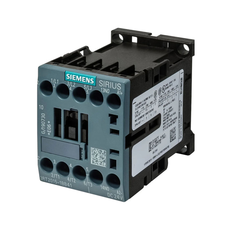 Efficient Siemens 3RT2015-1BB41 contactor for industrial switching in SIRIUS systems.