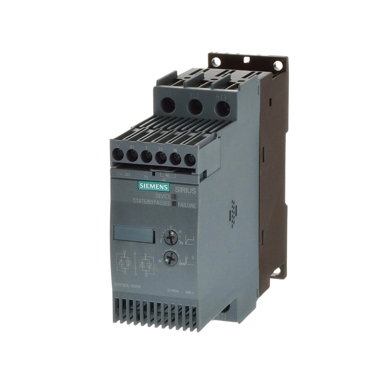 Siemens 3RW3026-1BB14 SIRIUS Soft Starter for smooth motor startup, reducing wear and prolonging motor life.