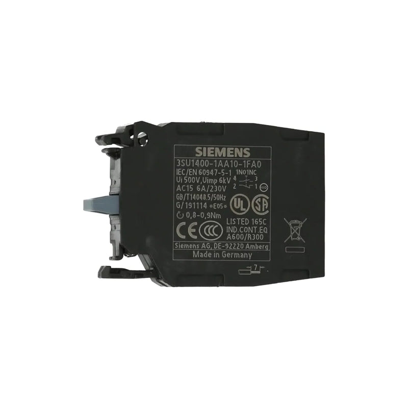Siemens 3SU1400-1AA10-1FA0 control device for efficient industrial automation.