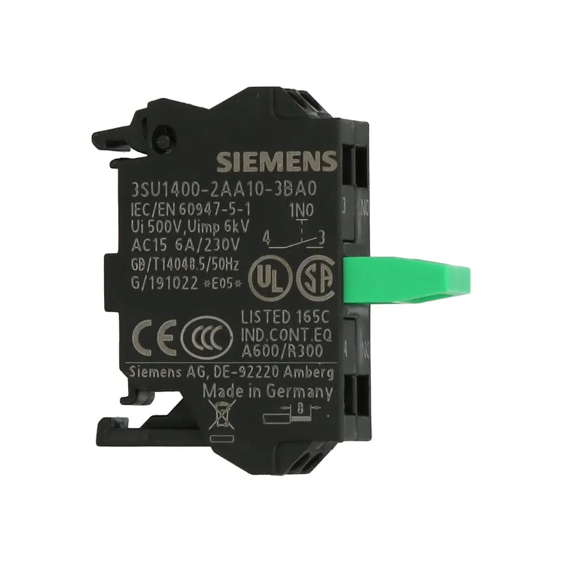 Siemens 3SU1400-2AA10-3BA0, 22mm blue push button, industrial control, SIRIUS ACT, high-quality build.