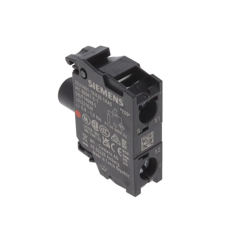 22mm yellow Siemens pushbutton for reliable industrial control operations.