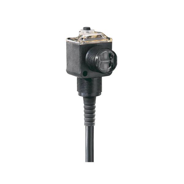 Allen-Bradley 42EF-P2MPB-F4 sensor, RightSight series, polarized sensing, PNP, IO-Link, red LED source.