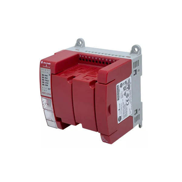 Configurable safety relay Allen-Bradley 440C-CR30-22BBB, 22 I/O, SIL 3 / PLe, USB, serial ports, compact, software-based.