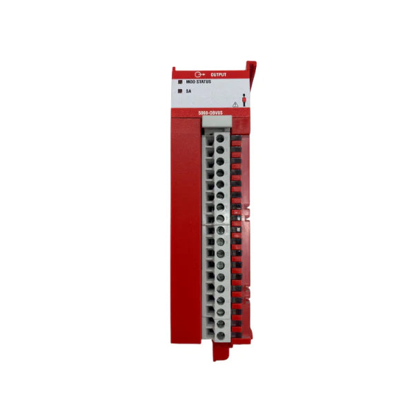 Compact 5000 safety module 5069-OBV8S with configurable outputs for reliability in stringent safety applications.