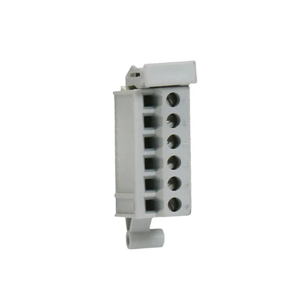 Allen-Bradley 5069-RTB6-SPRING terminal block with 6 spring clamp connections for industrial use.