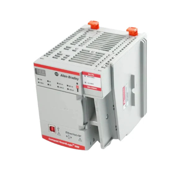 Allen-Bradley 5069-L320ERS2 controller, compact, dual memory, SIL2/PLd, supports 40 nodes, 16 I/O.