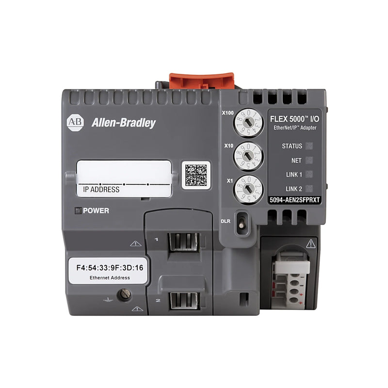 Allen-Bradley 5094-AEN2SFPRXT Adapter, FLEX 5000, SFP, 24V DC, suitable for extreme environments