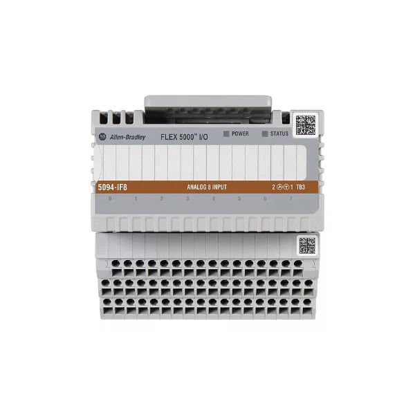 Allen-Bradley 5094-IF8 module, 8-channel input for FLEX 5000 system applications, optimizing sensor connections.