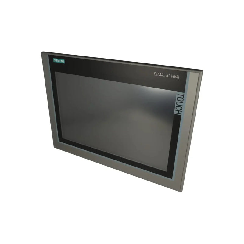 Siemens 7-inch HMI, touchscreen, high-resolution, seamless integration in industrial settings.