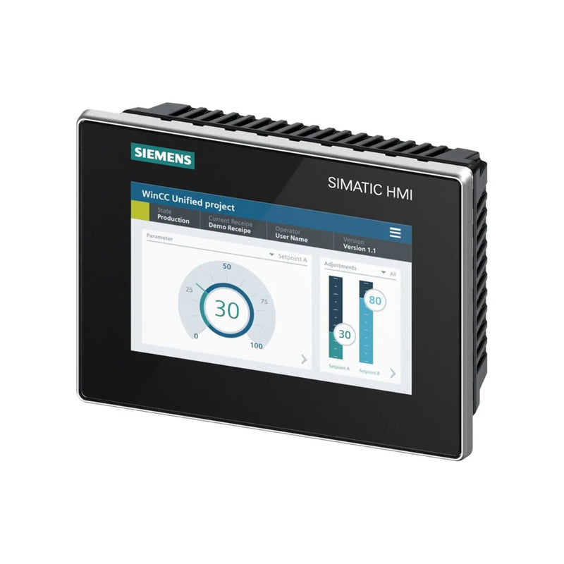 Siemens 6AV2128-3GB06-0AX1 TP1500 Comfort Panel with 15 inch display and advanced industrial HMI capabilities.