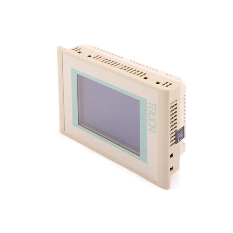 Siemens HMI TP177B with 5.7-inch screen, PROFIBUS DP, 24V, IP65 front.