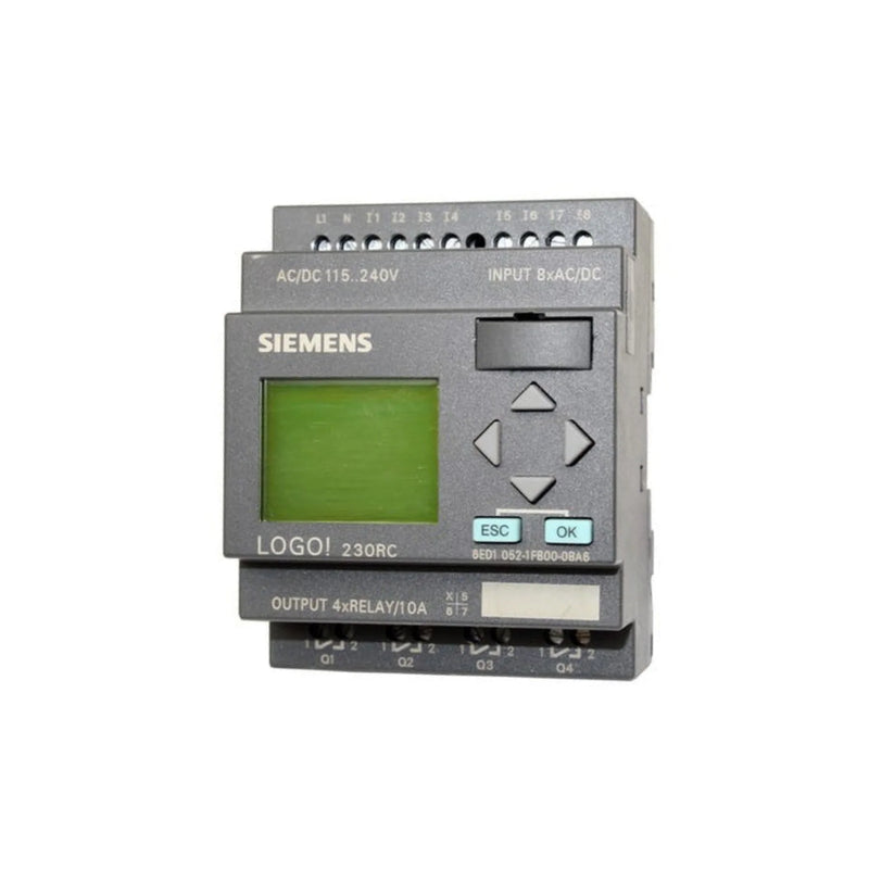 Siemens LOGO! 8 Logic Module featuring 8 inputs, 4 outputs, Ethernet, 12/24V DC operation