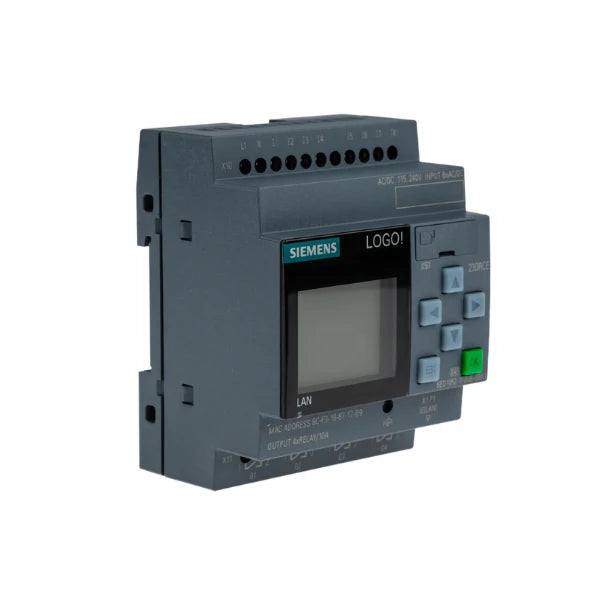 Siemens 6ED1052-1FB08-0BA1 logic module, compact PLC with Ethernet for industrial processes.