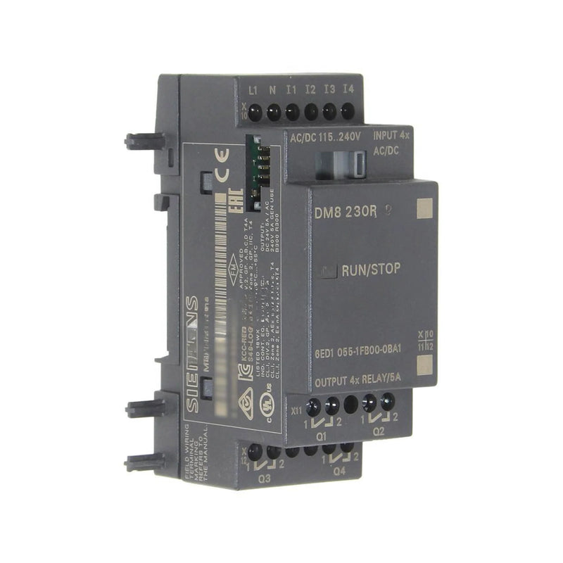 Siemens 6ED1055-1FB00-0BA1 module with digital inputs and outputs for efficient automation.