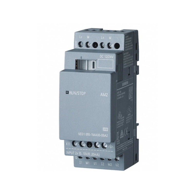 Siemens 6ED1055-1MA00-0BA2 module with 4 digital inputs and 4 outputs for efficient automation tasks.