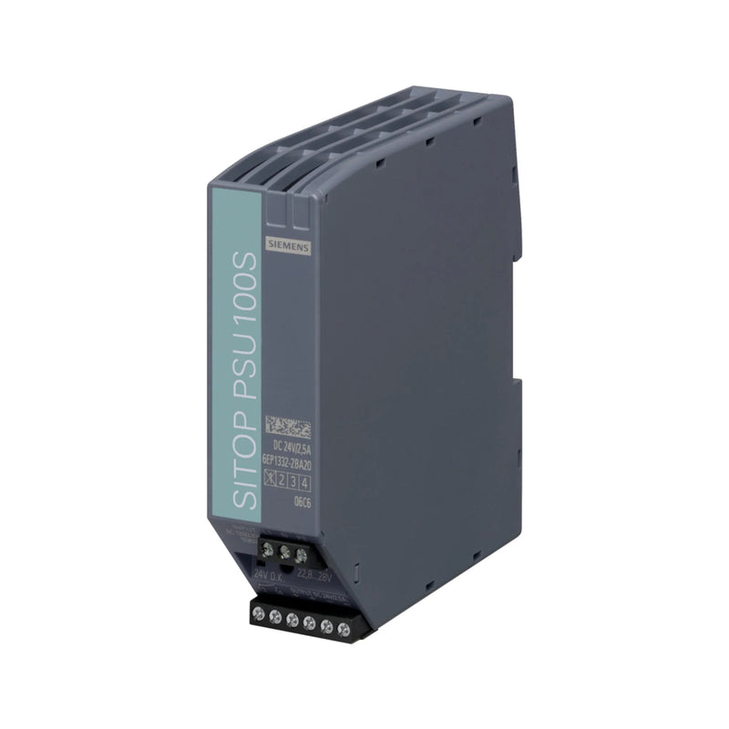 Siemens SITOP PSU100S offers 24V 5A power supply, ideal for industrial automation systems with efficient performance.