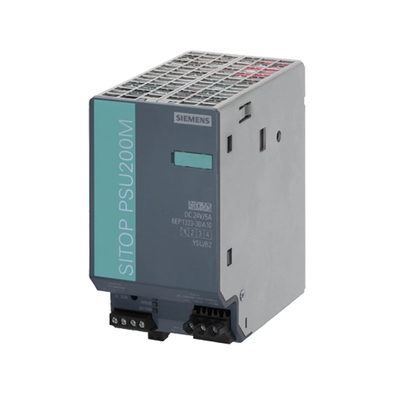 Siemens SITOP PSU100S ensures reliable 24V DC, 20A for industrial control, maximizing efficiency and device safety.