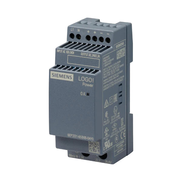 Industrial module Siemens 6EP3331-6SB00-0AY0 PSU8600 providing stable power for automation systems.