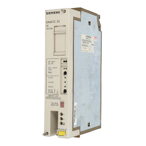 Siemens 6ES5951-7LD21 power supply module for SIMATIC S5 enhancing PLC stability in automation environments.