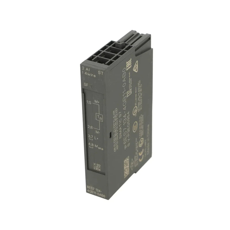 Siemens module 6ES7134-4GB11-0AB0 for SIMATIC S7-1200, analog output, industrial control system, DIN rail mount