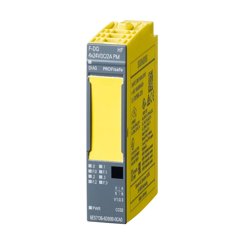 Siemens 6ES7136-6BA00-0CA0, 8-channel output module, 24V DC, perfect for industrial automation tasks.