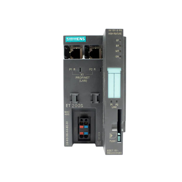 Siemens interface module ensures communication in automation systems for PLC components.