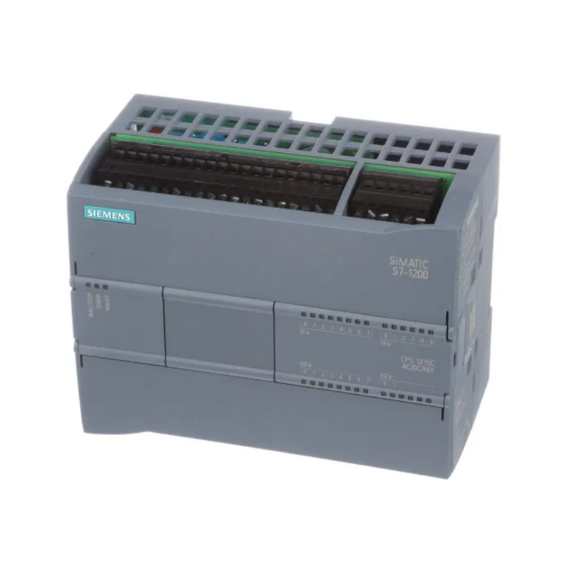 Siemens SIMATIC S7-1200 CPU 1512C-1 PN with 16 digital inputs and outputs for industrial automation control.