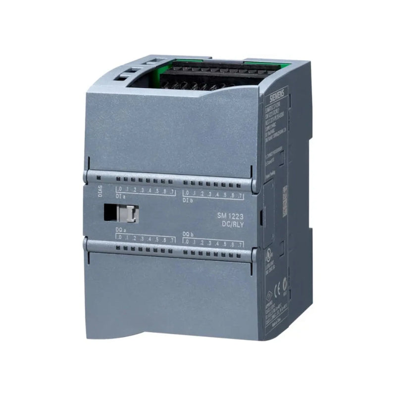 Siemens digital module for SIMATIC S7-1200 with 16 inputs and outputs, suitable for automation.