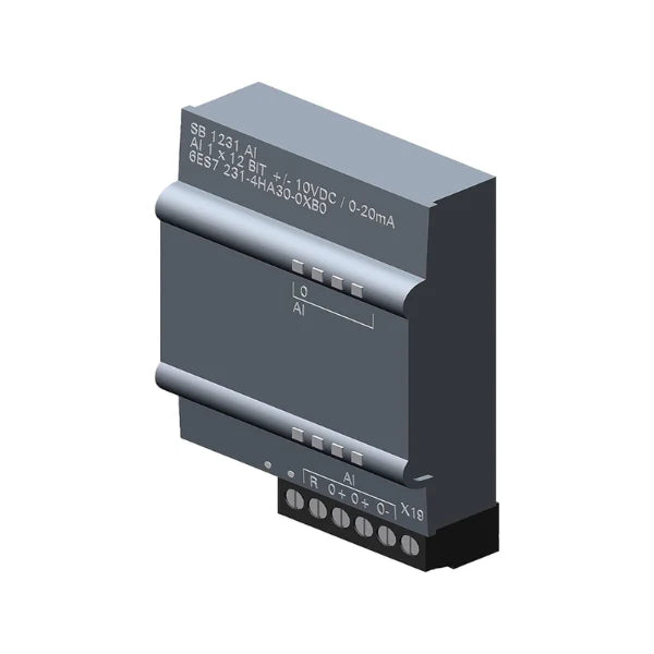 Siemens 6ES7231-4HA30-0XB0 analog module for SIMATIC S7-1200 PLC, precise data capture in industry.