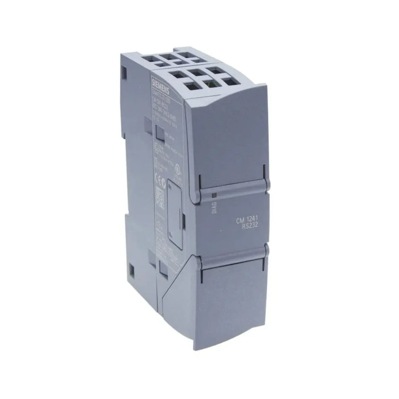 Siemens RS485 module for S7-1200, 24V DC, DIN rail, IP20, serial communication capability.