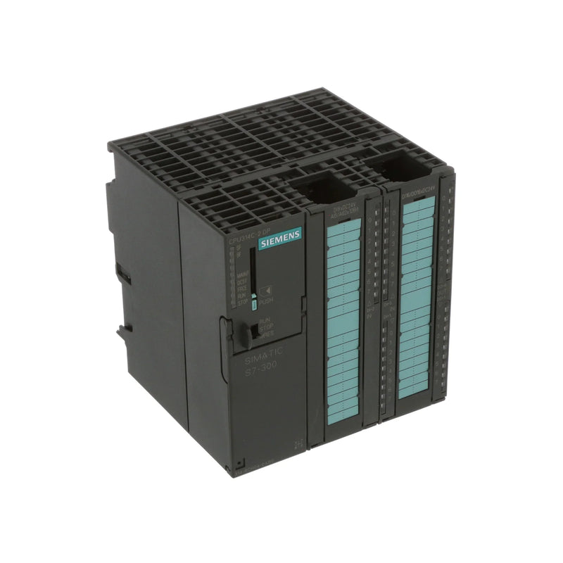 Siemens S7-300 CPU 314C-2 PN/DP with I/O, PROFINET, PROFIBUS, 384KB memory, PLC, 24V DC.