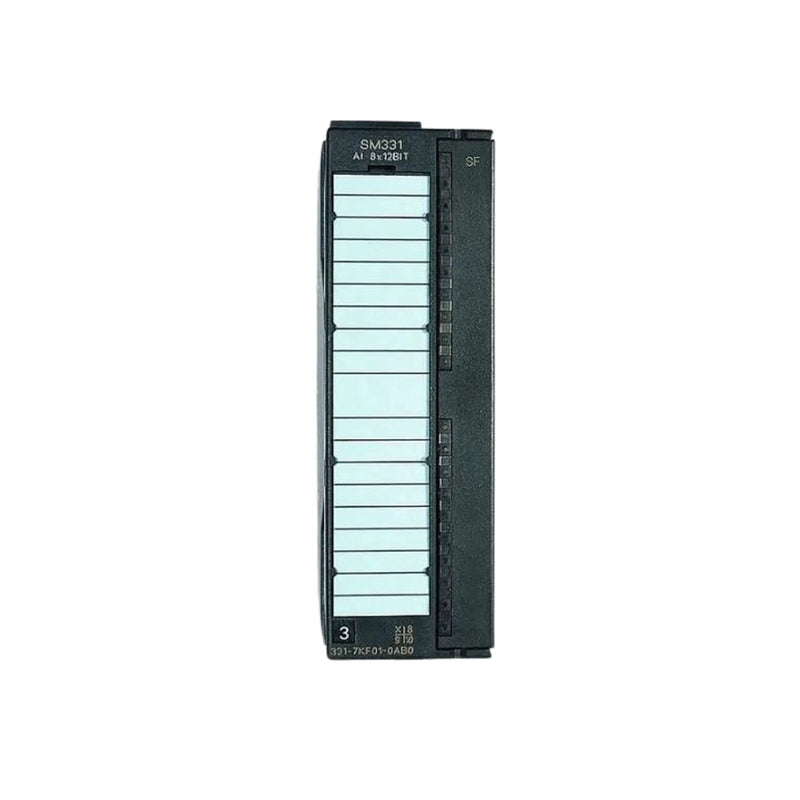 Siemens 6ES7331-7KF01-0AB0 analog module for industrial automation, precise signal acquisition.