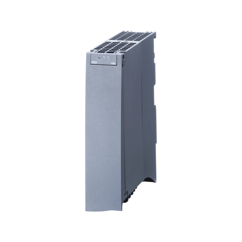 Siemens S7-1500 power supply module ensuring reliable 24V DC output and protection in automation systems.