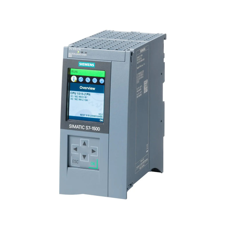 Siemens 6ES7515-2AN03-0AB0 CPU for efficient processing and secure communication in automation systems.