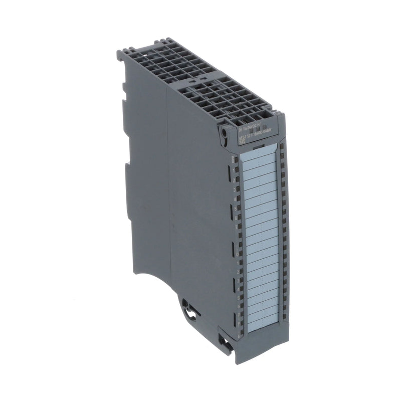 Siemens S7-1500 digital input module 6ES7521-1BH00-0AB0 with 16 channels 24V DC for industrial automation.